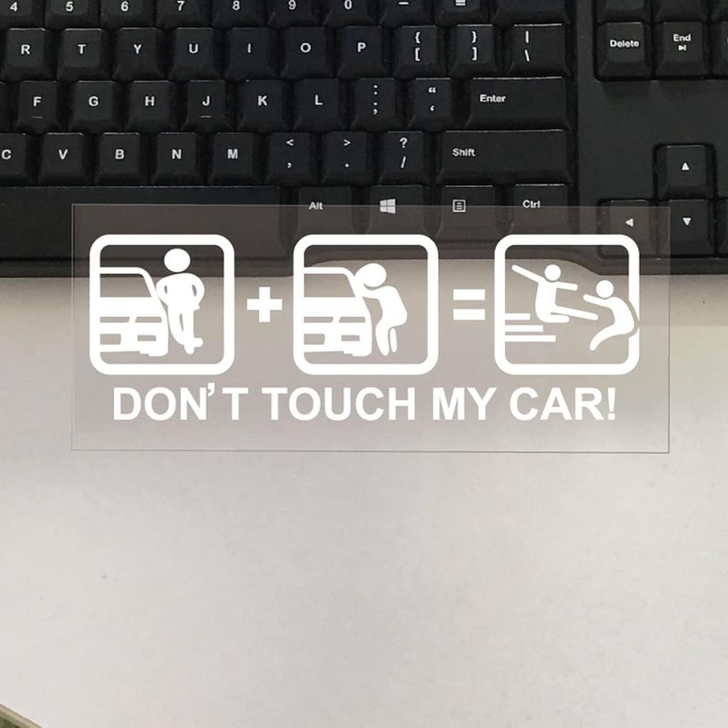 Car Motorcycle Universal Sticker Decal Funny Sticker Dress Up (A-White)