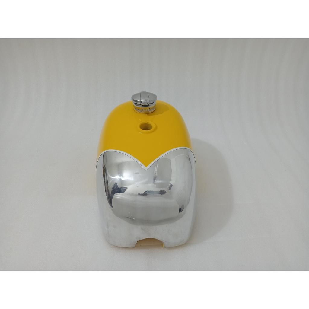 BSA B25 B40 B44 C15 Victor Enduro Trials Scrambler Steel Yellow Fuel Tank+Cap