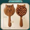 Portable Five-Claw Natural Sandalwood Massage Comb Wood Head Meridian Scalp Therapy Comb for Hair Styling and Relaxation