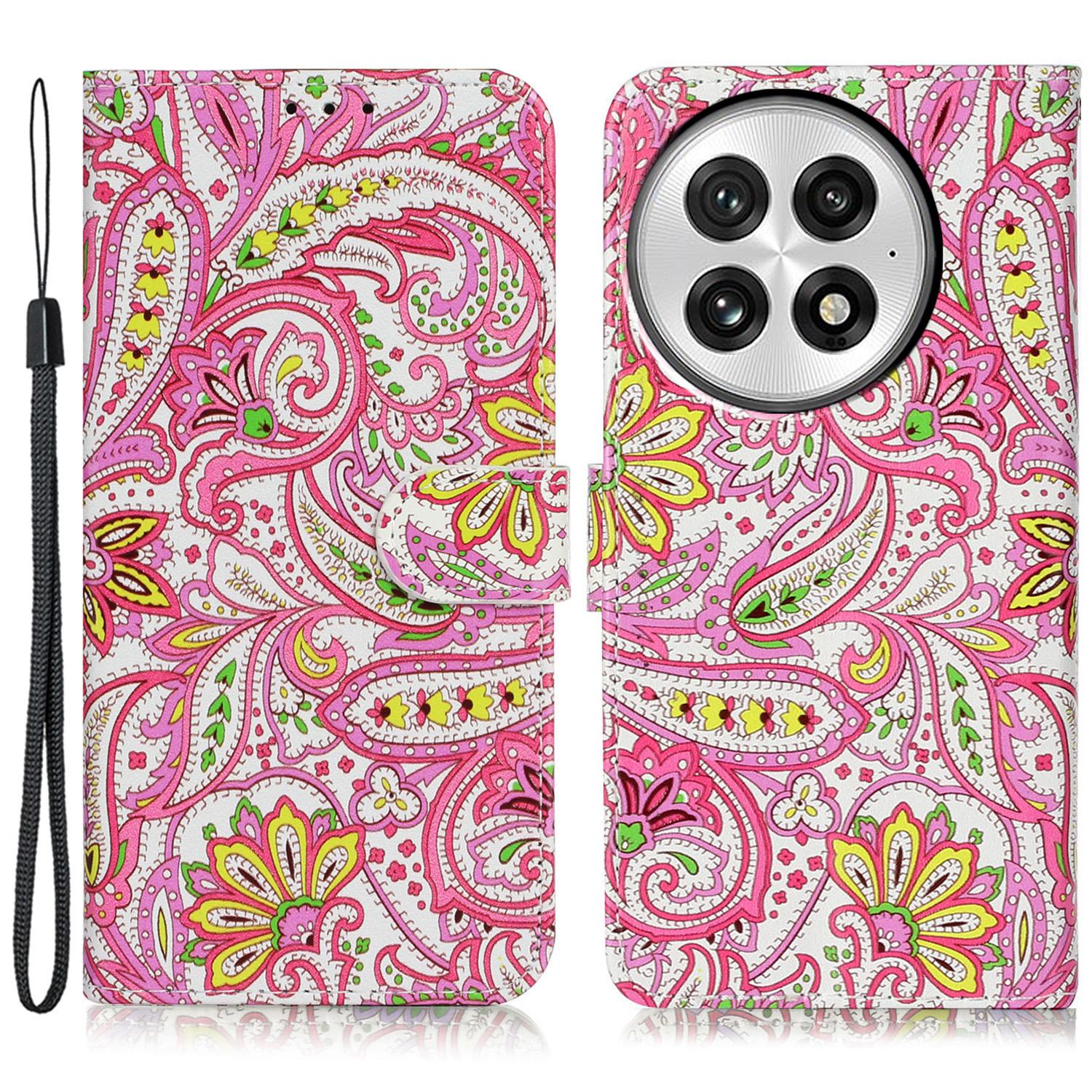 

For OnePlus 13 Case Pattern Leather Wallet Phone Cover with Card Holder C
