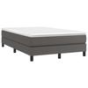3120692 vidaXL Spring Bed Base Grey 120x200 Cm Faux Leather