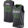 Męska Koszulka do Koszykówki Minnesota Timberwolves Edwards 5 Towns 32 Wiggins 1 Dekolt V Bez Rękawów Bawełniana Koszulka Sportowa