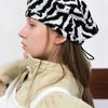 AWESOME NEEDS BOWL BERET_ZEBRA