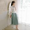 Elegant Hanfu Women's Summer New Butterfly Sweet Chinese Suit Embroidered Suit Hanfu Blouse Skirt Two Piece Set