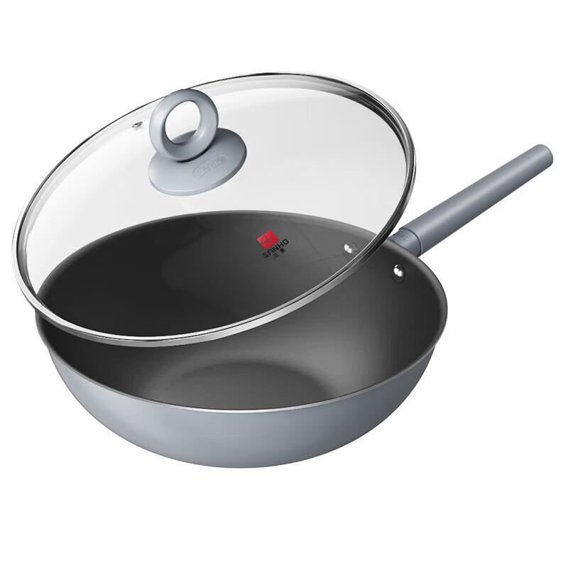 Sanhe Titanium Alloy 26CM 0-Coating Non-Stick Frying Pan