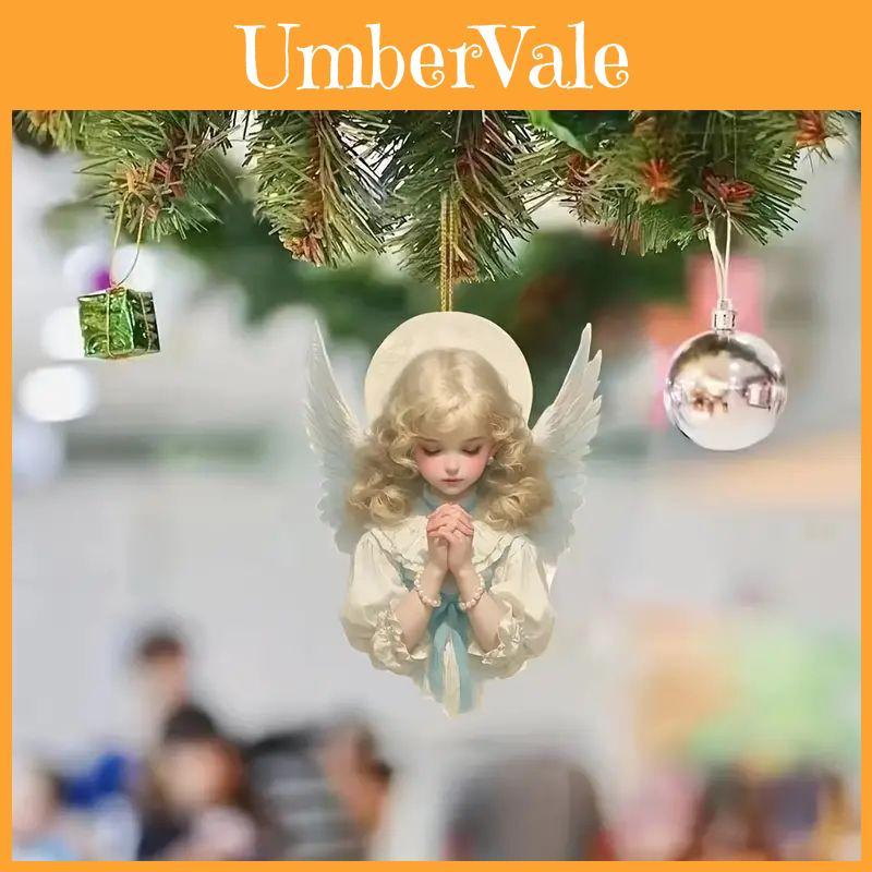 Acrylic Angel Car Interior Decor Pendant For Stylish Vehicle Accessories