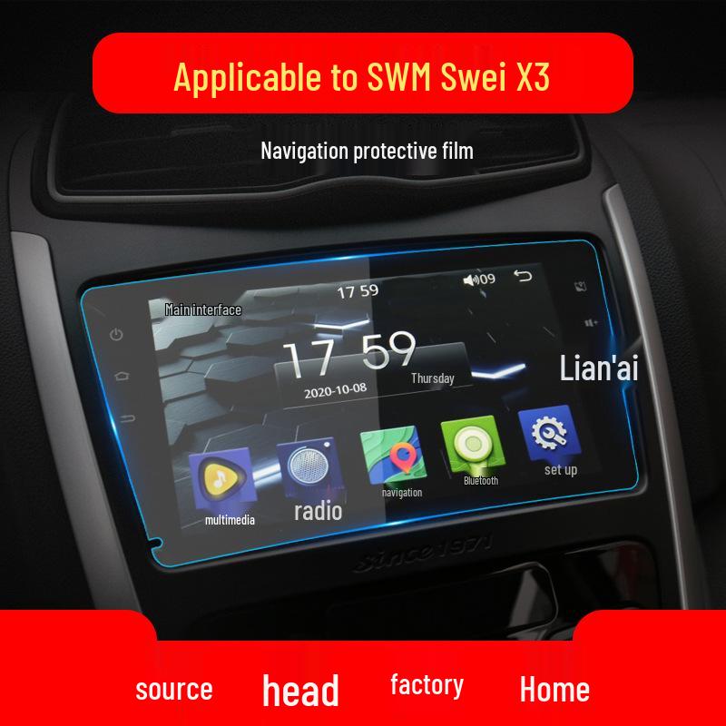 SWM G01/G05/X7 Iron Man Protective Sticker & Navigation Film for Center Console, Instrument Panel, X3 Car Accessories