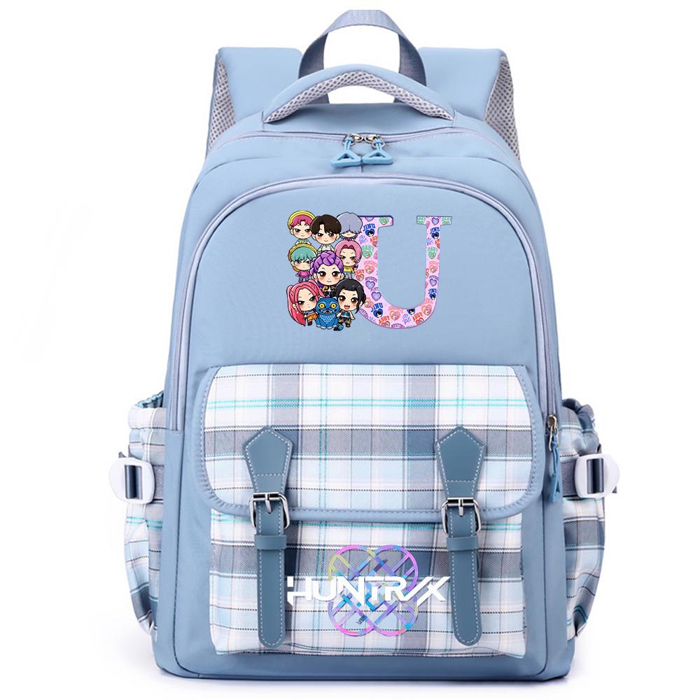 26 English Letter K-Pop Printed Large Capacity Backpack for Teenger Student Girl Boy Schoolbag Bookbag Women Waterproof Travel Bag Kid Gift Mochila