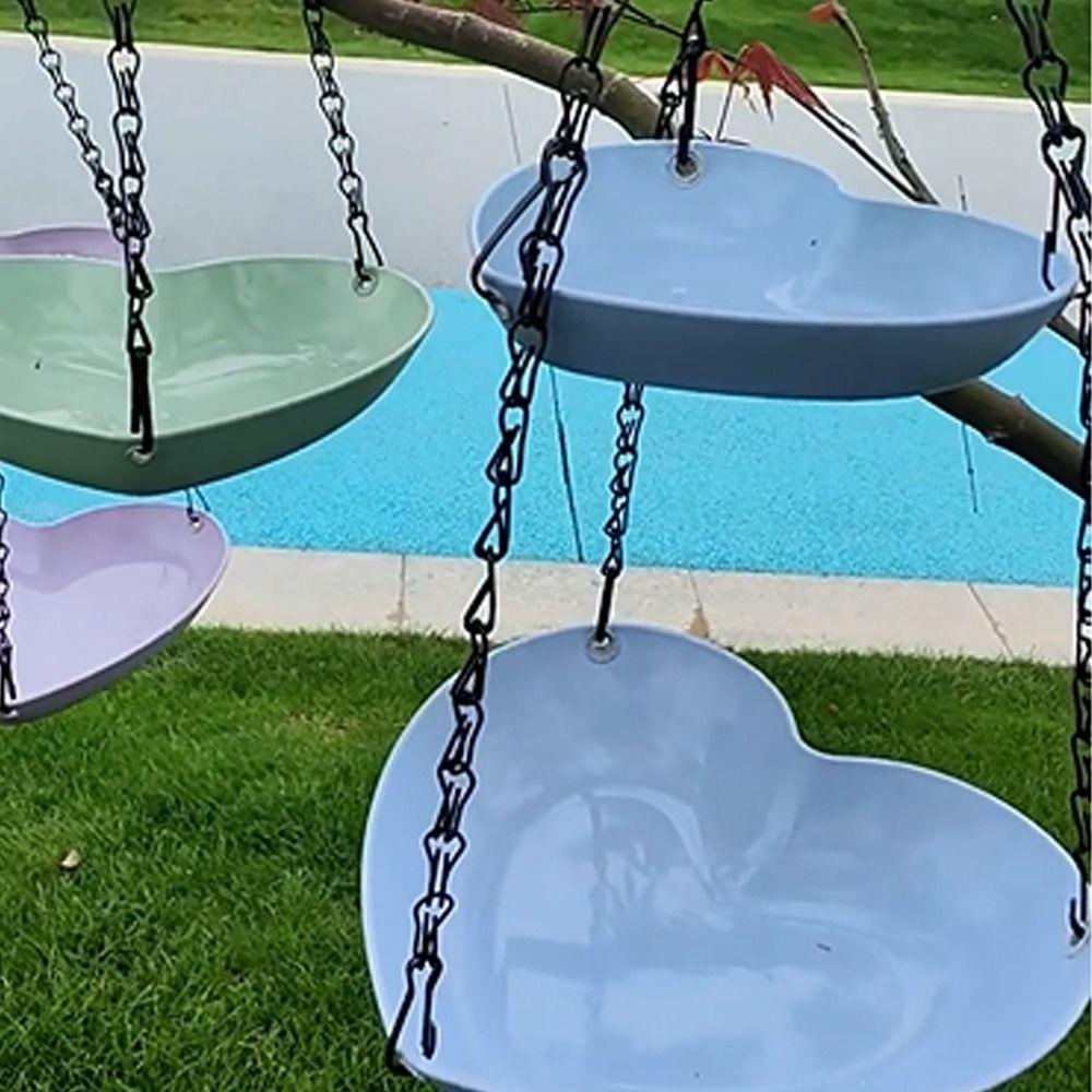 Vogelfutterteller mit großer Kapazität Hängende Vogeltränke Doppelschichtiger Futterspender Outdoor