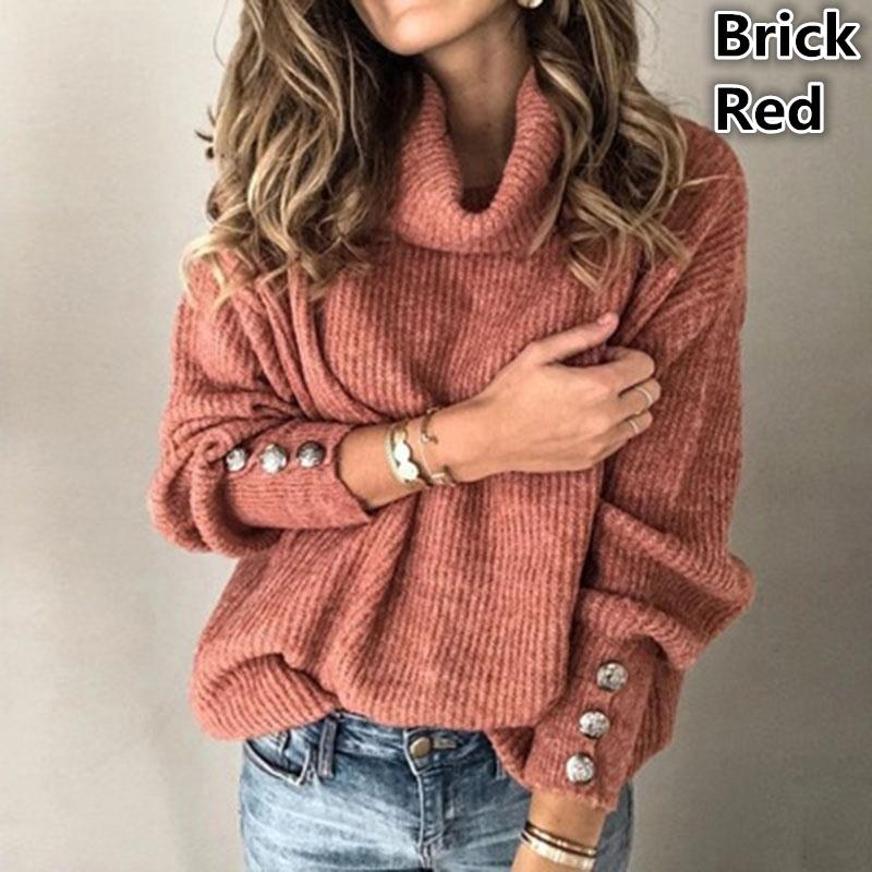 Donna Dolcevita Maglieria Maglione Inverno Caldo Pullover Maglioni Solidi  Manica Lunga S-5XL acquista in modo economico — spedizione gratuita,  recensioni reali con foto — Joom