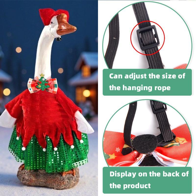 Christmas Pet Bow Ties With Adjustable Neck Strap Cute Festive Patterns For Small Dogs Cats Holiday Photoshoots