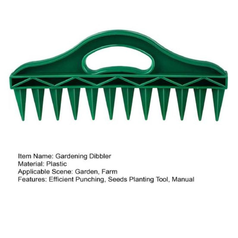 1/2/3 Seeds Spreader Seed-in Gardening Dibbler Manual 12-Hole Soil Digger Portable Seeds Spacer Soil Puncher for Planting Seeds Soil Loosening