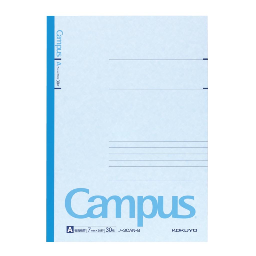 Kokuyo Campus 30 Notebook, 5-Pack, 5-Color Assortment, B5, A-Ruled, Sheets, No-3CANX5