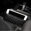 PU Leather Car Storage Bag Pocket Phone Holder For Seat Back Center Console Door