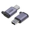 Adaptér konvertoru Type-C na Micro USB Mini USB 18W Konektor ze slitiny hliníku 480 Mbps pro digitální fotoaparát, GPS přijímač