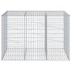 VidaXL Panier gabion avec couvercle 150x100x100 cm fer galvanisé, mur en gabion, mur de soutènement en gabion, clôture en 3295191