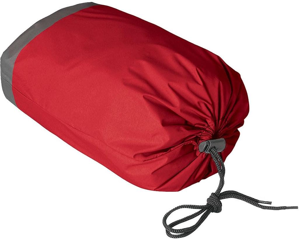 Men's Rain Suit AS-7100, Waterproof 10,000mm & Breathable 5,000g, Adjustable Hem & Sleeves, Reflective Piping, Ventilated Back, Red, Size LL