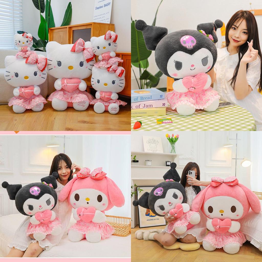 Adorable Kt Cat Plush Toy Pillow Soft Stuffed Animal Doll Perfect Gift For Birthdays