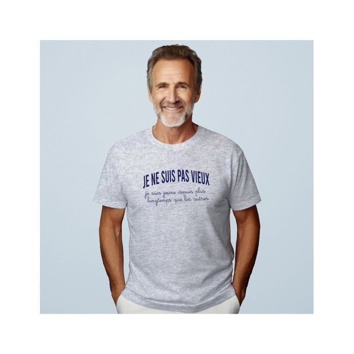 We Are Family - MEN'S T-SHIRT I AM NOT OLD, I HAVE BEEN YOUNG LONGER THAN OTHERS CHINA GREY XL