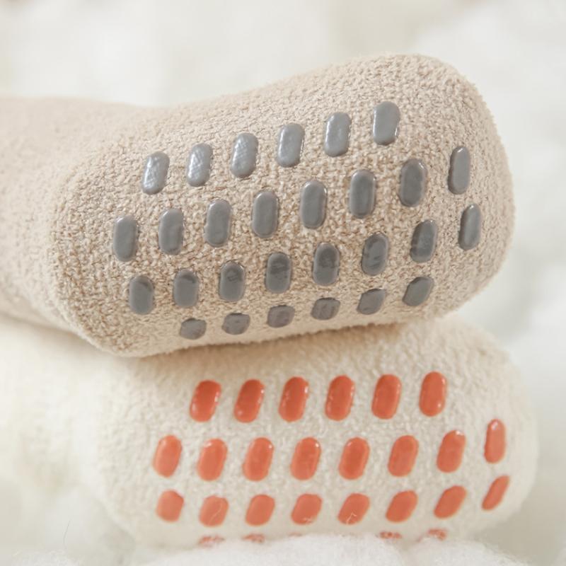 Baby Toddler Boy Girl Socks Warm Children's Floor Home Socks Anti Slip Casual Cute Kids Socks For Girls Boys 0-5Years Autumn Winter