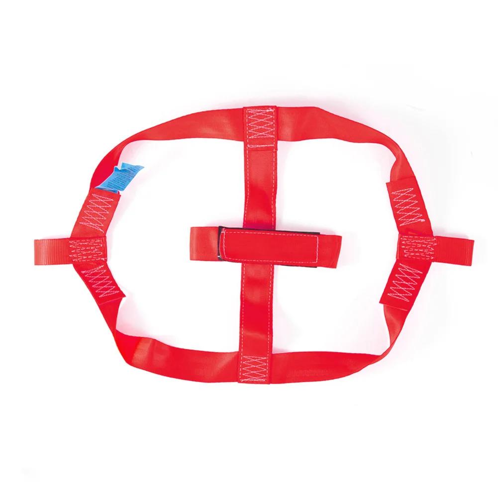 Sturdy Tie Down Straps For Motorcycle Transport Polyester Lashing System For Rear Wheel Reliable Cargo Security красный