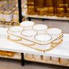 Luxury Compartmentalized Fruit and Snack Tray for Home Display