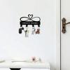 Metal Infinity Heart Key Hook Wall Mounted Office Kitchen Bathroom Outdoor Porcelain