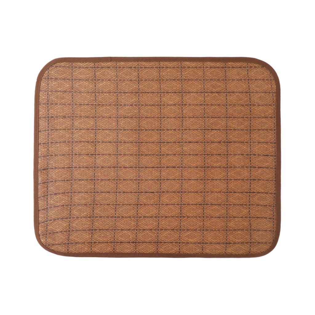 Dog Cooling Mat Summer Pet Cooling Rattan Woven Mat Cold Bed for Small Medium Dog Cat Breathable Durable Pet Ice Pad Pet Bed
