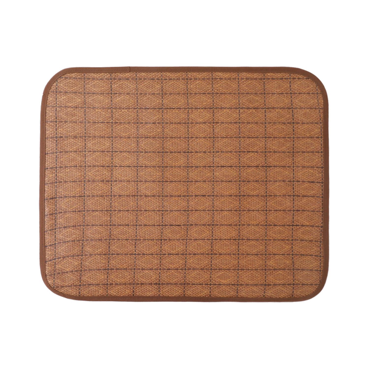 Dog Cooling Mat Summer Pet Cooling Rattan Woven Mat Cold Bed for Small Medium Dog Cat Breathable Durable Pet Ice Pad Pet Bed (Coffee,S40 30cm) кофейный