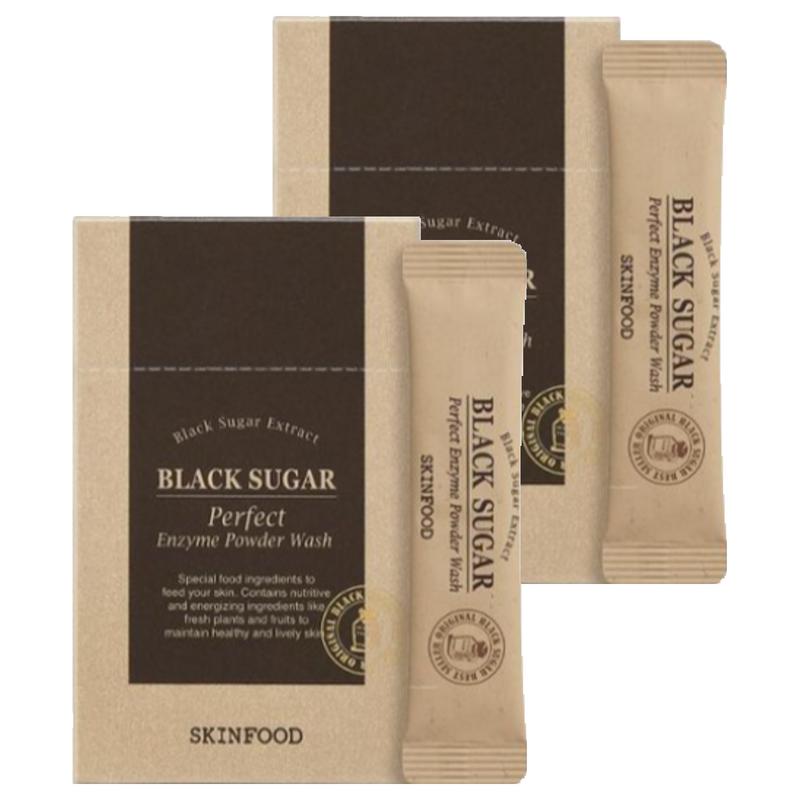 Skinfood Black Sugar Perfect Enzyme Powder Wash 30p, 36g, 2 pcs