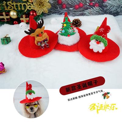 Haustier Hund Weihnachtsmütze Rot Grün Elch Weihnachtsmann Weihnachtsbaum Haustierhut Festliche Atmosphäre Lustiges Weihnachtsgeschenk Hundezubehör