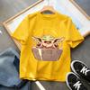 Hot Sale Star Wars Baby Yoda Graphic Kids Short Sleeve T Shirt Premium Breathable All Match Tee Toddler Boys Girls Summer Trendy