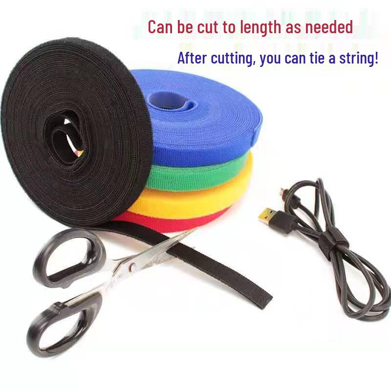 In-Stock Adjustable Hook & Loop Cable Tie Back-to-Back Fastener for Cable Management