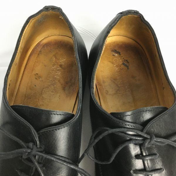 Vintage 80s-90s MARIANO CAMPANILE Made in Italy U-Tip Business Shoes Black Size 8 (26.5) Men's(USED)