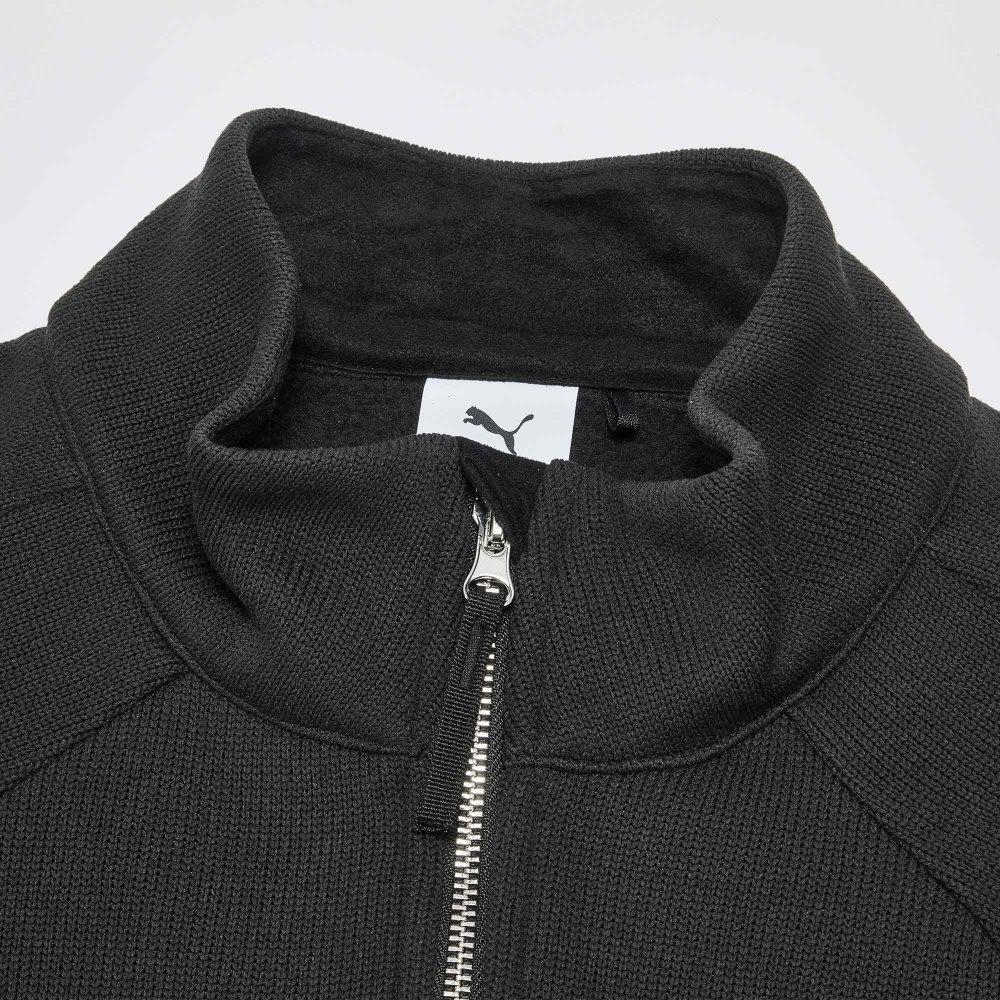 Puma FW25 Loose Moisture-Wicking Cold-Resistant Warm Fleece Knit Half-Zip Pullover Sweatshirt Unisex sweatshirt 636243-01