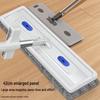 Chenille Rotatable Flat Mop with Built-in Liquid Dispenser, Dual-Use for Dry & Wet Cleaning, No-Rinse Design.
