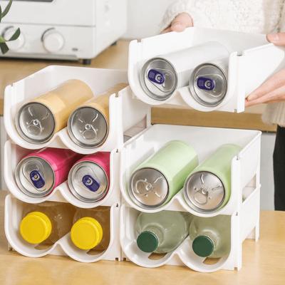 Plastic Cup Storage Rack Anti-Fall Stackable Water Bottle Storage Rack Saving Space White Wine Display Rack Kitchen