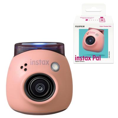 Câmera FUJIFILM Instax Pal Powder Pink Lente Grande Angular INS PAL PINK Tamanho da palma da mão Multiformato