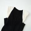 Summer new French sleeveless contrasting color splicing deep V-neck waist-wrapped hip-wrapped thin dress