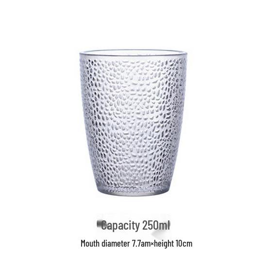 Colored Acrylic Water Cup: Transparent, Heat-Resistant, Drop-Resistant—Perfect for Mouthwash, Juice, Tea, or Beer.