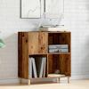 VidaXL Record Cabinet Old Wood 84.5x38x89 Cm Engineered Wood, Cabinet for Record Players, Storage Cabinet for 857171