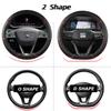 for Seat ibiza 6L 6J 6P 6F KJ1 FR Car Steering Wheel Cover PU Leather Non-slip Auto Accsesories Fast Shipping
