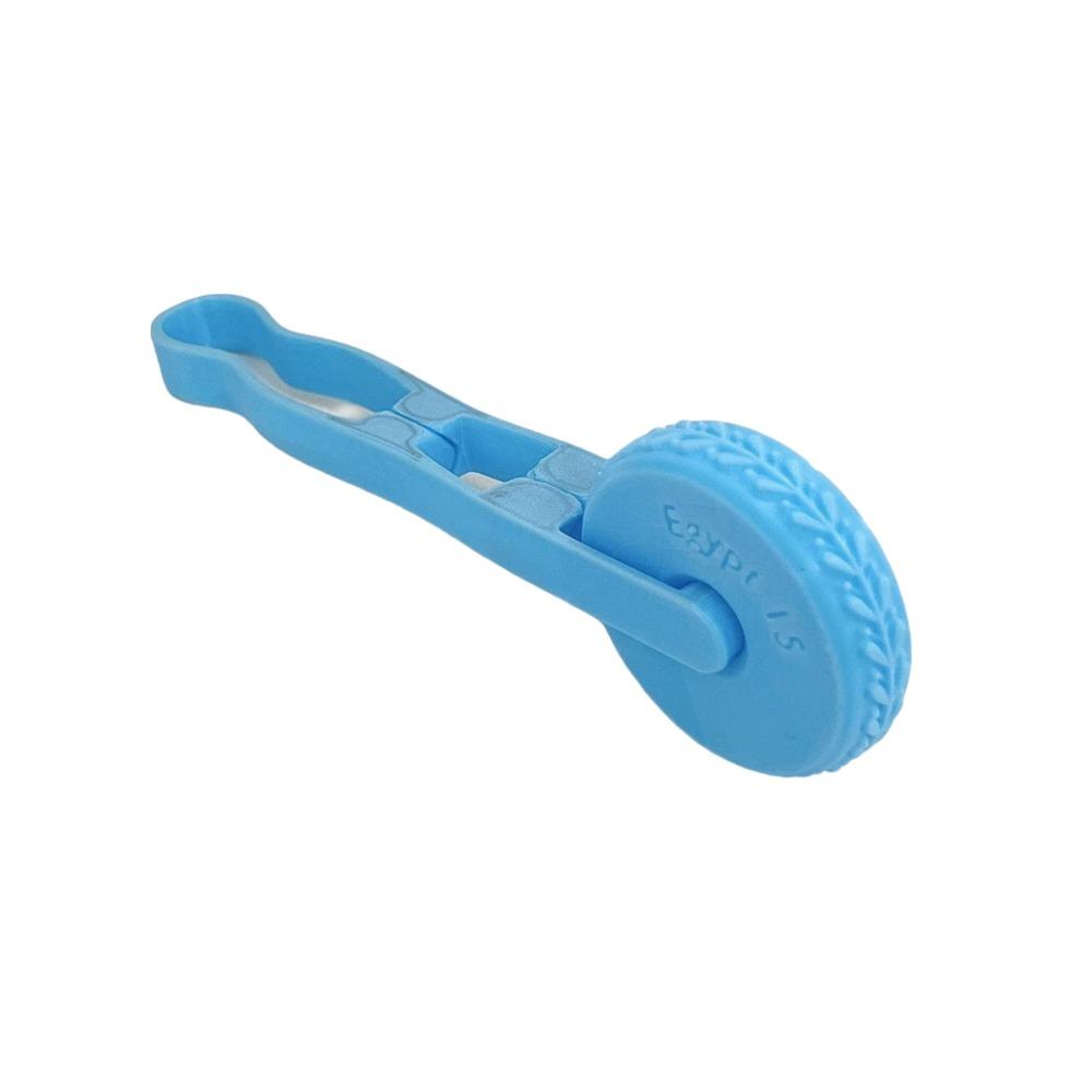 

New 3D Printed Clay Texture Roller Geometric Egyptian Floral Pattern Stamp Wheel Ultralight Plastic Rolling Tool for Clay синий