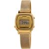 Casio Ladies Digital Watch Gold Mesh Band La670wemy 9