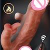 Gode Sex Toy Vibromasseur pour Femmes Stimulateur de Clitoris Énorme Grand Pénis Télescopique Électrique Doux Gode Vibrateur Masturbateurs Féminins