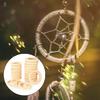 Wooden Rings for Crafts, Natural Wood Rings for Macrame, Jewelry Making, and DIY Crafts