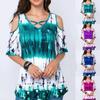 European and American Summer Women's Large Size Elegant Casual Shirt Printing Fashion T-shirt