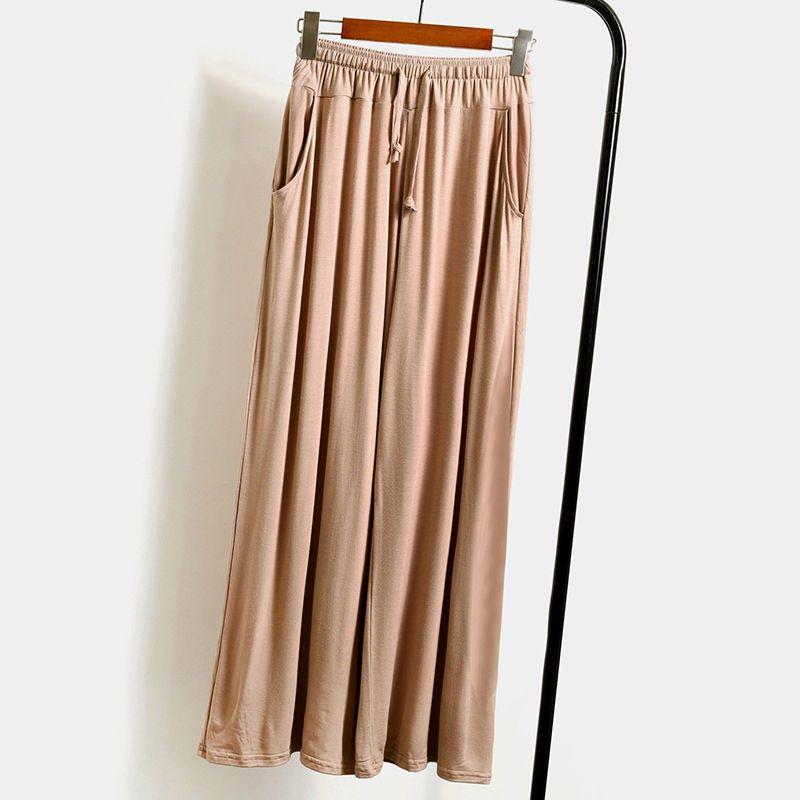 Womens Waist High Casual Wide Leg Pants Elastic Long Pants Pants Casual