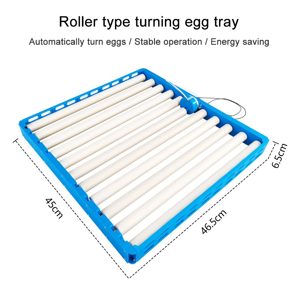 70 Eggs Incubator Automatic 360° Roller Incubation Egg Tray Poultry Hatching Turner for Chicken Duck Goose Quail 110V 220V