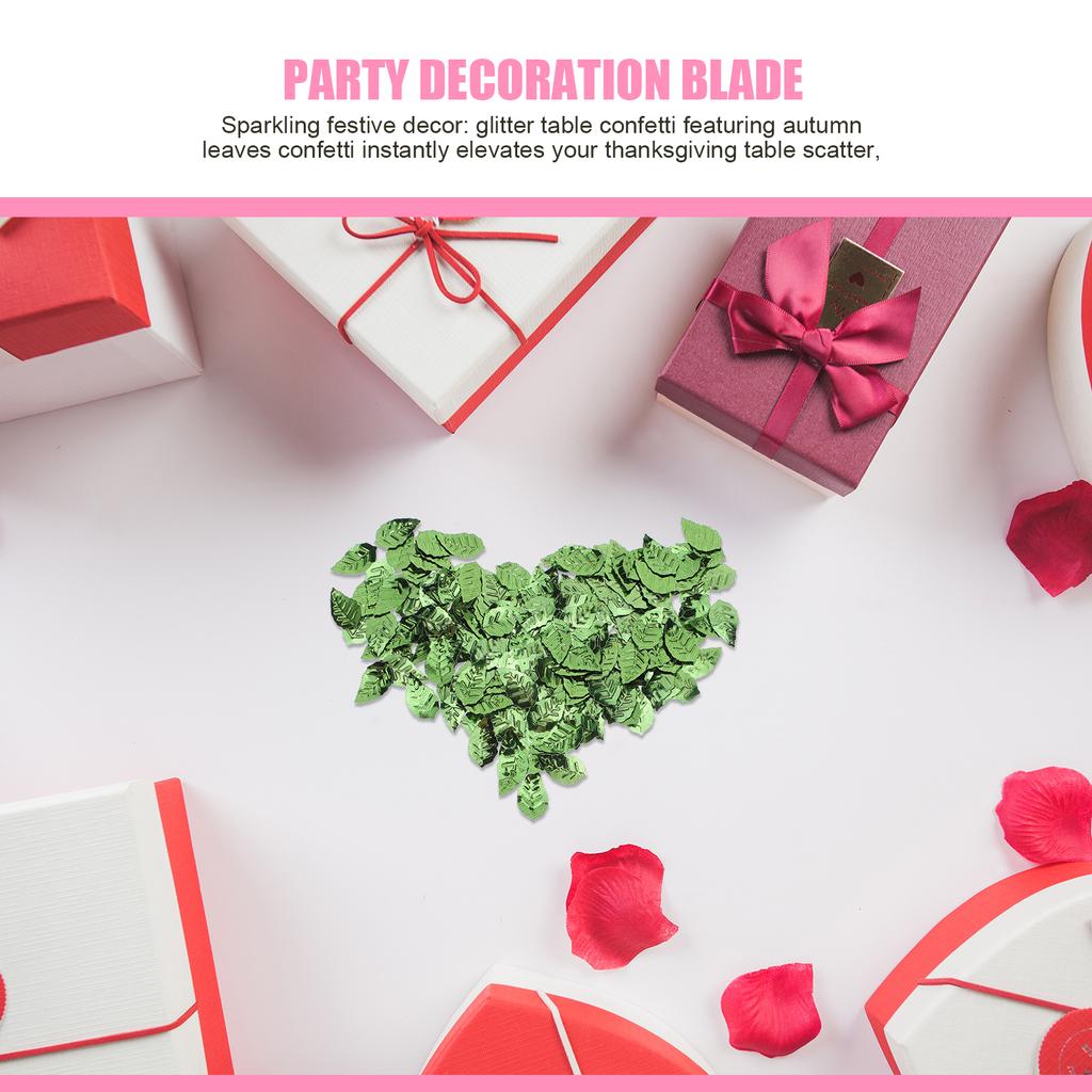 15G Fall Glitter Leaf Confetti Autumn Party Scatter Decor For Thanksgiving Christmas Table Felt Confetti Crafts Fall Party